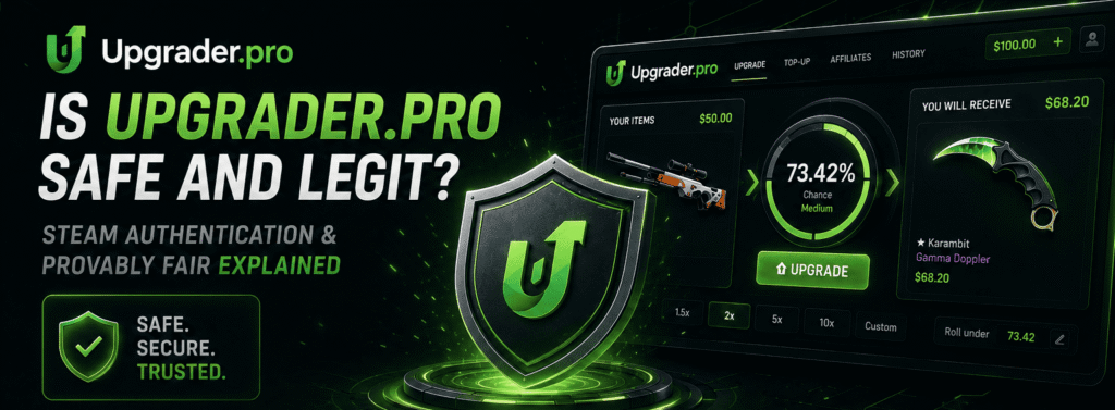 Is Upgrader.pro Safe and Legit? Steam Authentication & Provably Fair Explained